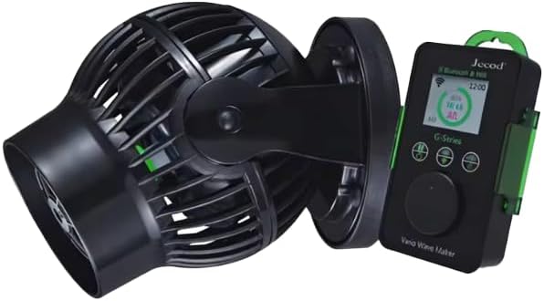 Jebao GOW Series Aquarium Wave Maker Pump with WiFi & Bluetooth Control, Multi-Mode Circulation Powerhead for Marine & Freshwater Tanks, Up to 4227 GPH, 40W – GOW-40