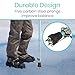 Vive Cane Tips for Ice - All Terrain Heavy Duty (2 Pack) Metal Retractable 4-Prong Hiking Attachment - Replacement Grip for Walking Sticks, Trekking Pole, Crutches, Tip Points for Winter Snow Safety