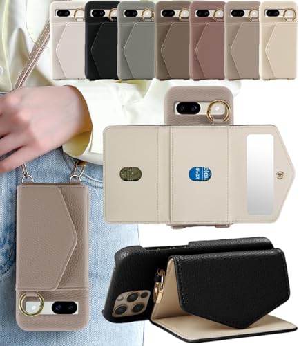 LIISEA google pixel 7a ケース ショルダー グーグルピクセル7a ケース ストラップ付き pixel 7a ケース おしゃれ ピクセル7a ケースショルダー 耐衝撃 肩掛け 斜め掛け 可愛い スタンド機能 スマホケース Google