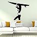 Moderne Surf Girl Wall Sticker Auto-Adhésif Vinyle Étanche Wall Art Decal Sticker Mural Décoratif A7 57x66cm
