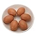 6Pcs Wooden Faux Fake Eggs, Children Play Kitchen Game Food Toy - Log Color