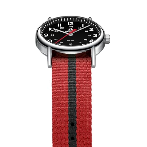 Image of LN LENQIN Mens Watches Unisex Military Sport Nylon Strap Stylish Luminous Fashion Analog Quartz Watch for Men Waterproof Army Tactical Casual Wristwatch