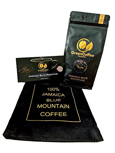 Green Coffee Traders 1Lb. 100% Jamaica Jamaican Blue Mountain Roasted Coffee - City Roast, 1Lb Bag #TOP3