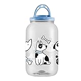 Pote Porta Ração Comedouro Cachorro Gato 3,6lt com Alça (Dog Azul)