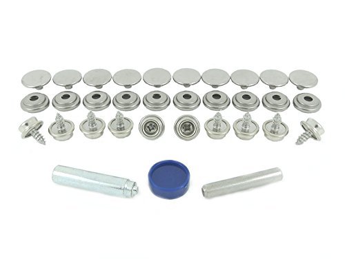 BPS 850-3 R00 Kit de Reparación: Broches de Presión Acero Inoxidable grado 304 - Para la aplicación de Tela a Madera Cover