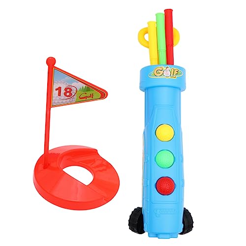 ERINGOGO 1 Set 9Pcs Plastic Golf Clubs Indoor Outdoor Educational Sports Game for Parent Interaction Random Color Random Color