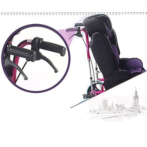 Foldable Adjustable Manual Wheelchair For Aged 1-12 Child Kids Boy Girl, With High Backrest, Dining Table, Full Recline, Cerebral Palsy Childrens Wheelchair #TOP4