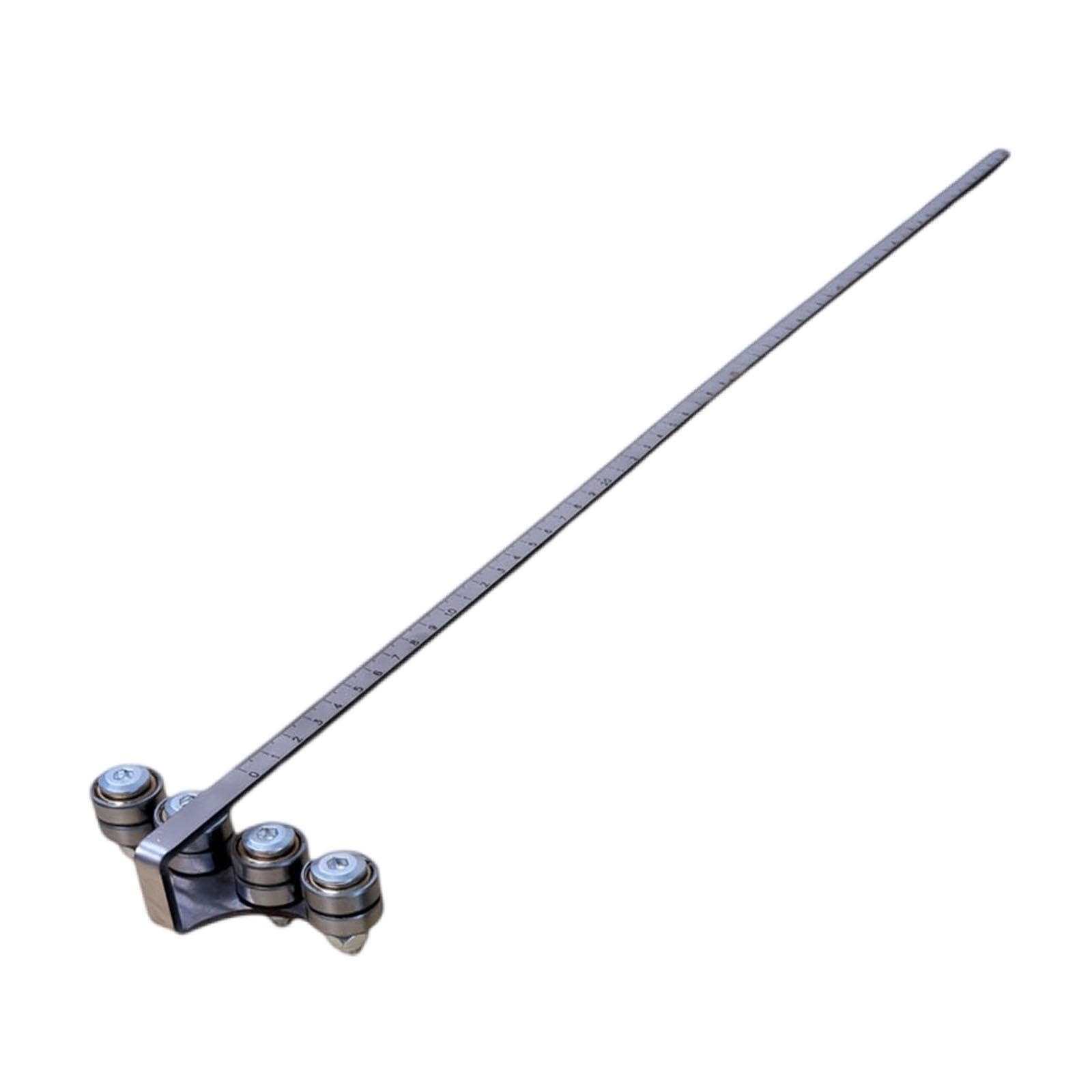 KESOTO Guida per con righello di profondità, accessorio robusto in metallo per lavori di falegnameria, posizionamento, taglio, rifilatura e fresatura, Style N