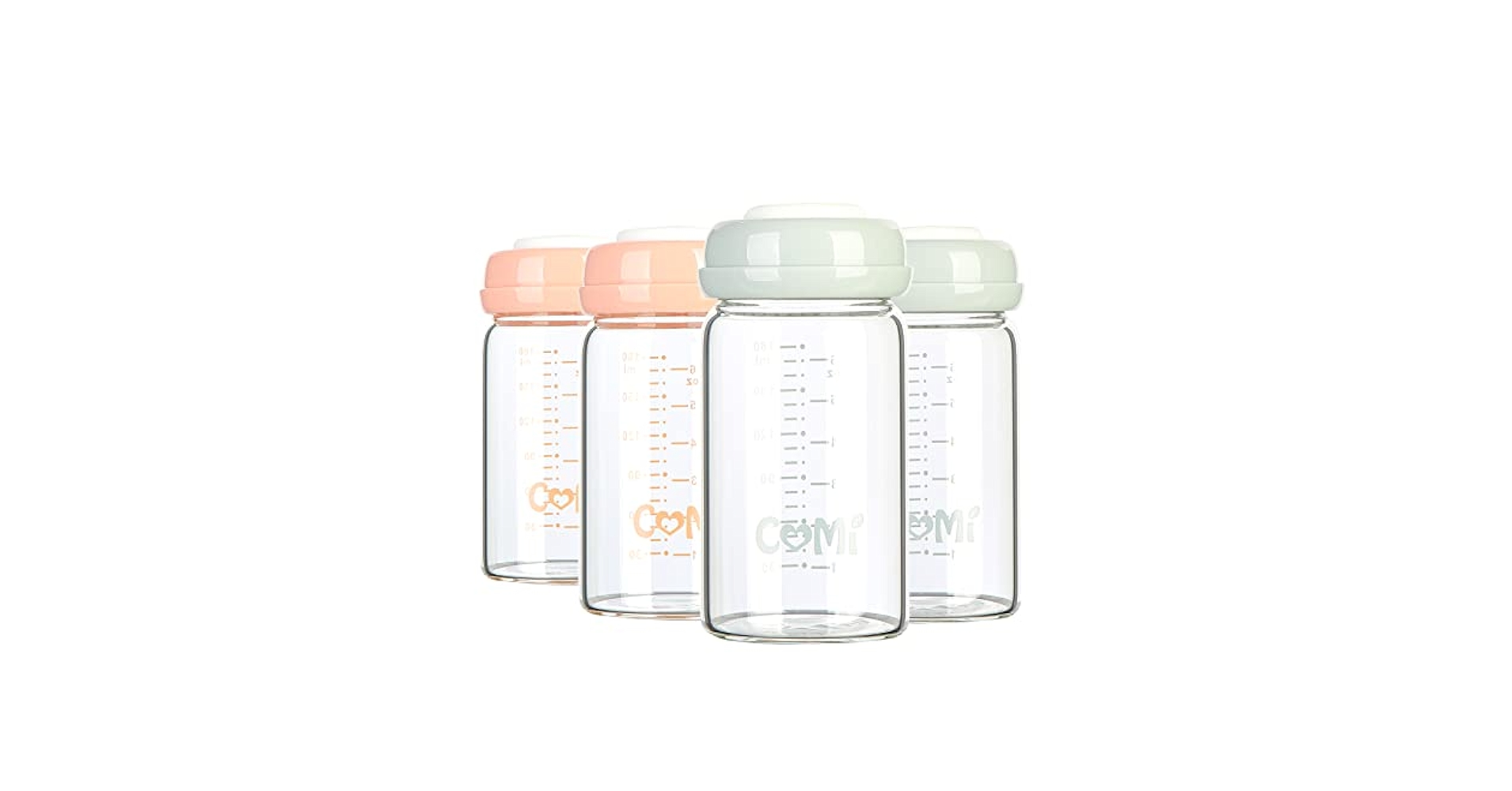 Amazon.com : COMI Wide Neck Glass Breastmilk Collection n