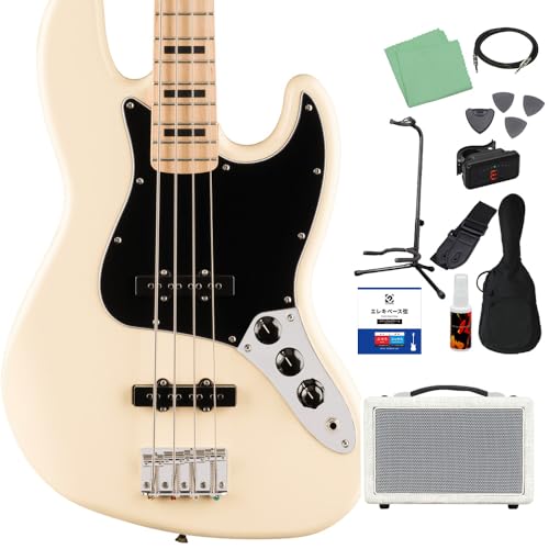 Squier by Fender Affinity Series Active Jazz Bass Olympic White ベース 初心者12点セット 【島村楽器で一番売れてるベースアンプ付】 ジャズベース スクワイヤー/スクワイア