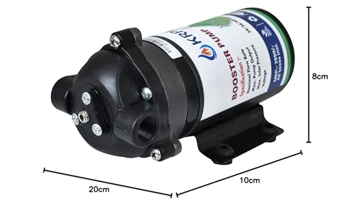 Image of 100 GPD RO Booster Pump with RO SMPS, Solenoid Valve (SV), 3 Mtr RO Pipe 1 /4 inch and Elbows Connector Suitable For All Types Of RO /UV Water Purifier (Pack of 4)