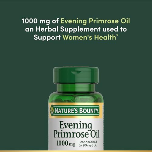 Nature's Bounty Primrose Oil 1000mg, Promotes Women's Health, Herbal Supplement, Gluten Free, Rapid Release,60 Softgels (Pack of 3) - image 4