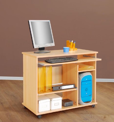 Möbeldesign Team 2000 Computertisch auf Rollen, in Buche 1169