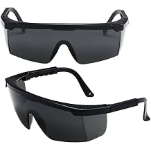 Pack of 2 IPL Sun Protection Glasses Solarium Glasses 200 nm - 2000 nm Wavelengths Laser Safety Glasses HPL/IPL Hair Removal with UV-C Protection Laser Safety Glasses Cosmetic Eye Protection