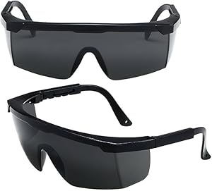 2 Stück IPL Lichtschutzbrille, Solarium Brille, 200nm-2000nm WellenläNge Laserschutzbrille, Die HPL/IPL Haarentfernung Mit UV-C-Schutz, Laserschutzbrille, Kosmetischen Augenschutz Haarentfernung Lase