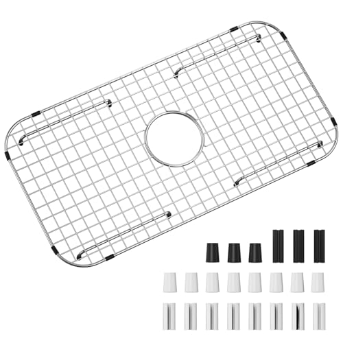 Sink Bottom Grid 27-1/2 x 14-1/4 Centered Drain with Corner Radius 3-1/2 stainless steel sink grid for sink protectors for kitchen sink