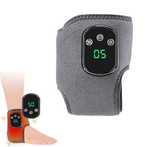 Massaggiatore Elettrico Piedi 3 Livelli Di Vibrazione & 5 Livelli Di Riscaldamento, Termo Massaggiatore Piedi, Massaggiatore Elettrico Portatile Massaggio Piedi per Ufficio Casa (1 paio)