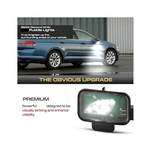 Intermitentes dinámicos Passat B8 con luces de cortesía LED 6000K espejo 5