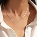 ChainsHouse 925 Silver Curb Link Chain Necklace for Men Women - 45cm...