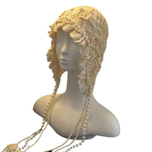 Bonnet fin ajouré pour rester au frais avec style grâce aux mailles de dentelle au crochet