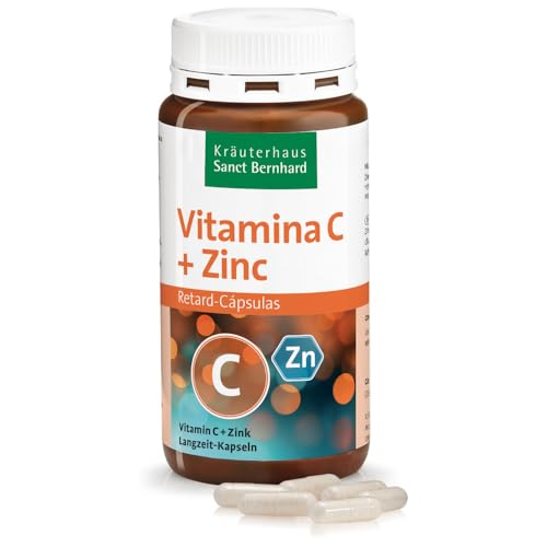 Vitamina C y Zinc de lenta absorción (Efecto Retard) - 180 Cápsulas