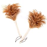 Herramienta de limpieza multifuncional: el cepillo de limpieza de plumas puede limpiar toda la casa. Debido a su tamaño moderado, podrás sostener la escoba fácilmente, incluso después de un uso prolongado sin sentirte fatigado. Adecuado for hogares, oficinas, muebles de jardín, estanterías y teclados.