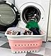 SAMMART Collapsible Plastic Laundry Basket - Foldable Pop Up Storage Container/Organizer - Portable Laundry Hamper - Space Saving (Grau/Quarzrosa, 30L)