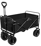 680 Lbs Collapsible Folding Outdoor Utility Wagon for Sports, Garden, Camping,...