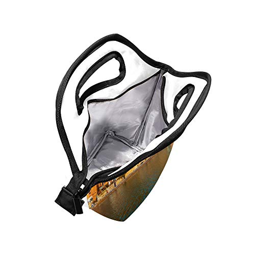 Lancheira lancheira para piquenique escritório ao ar livre clássica cidade histórica transporte térm