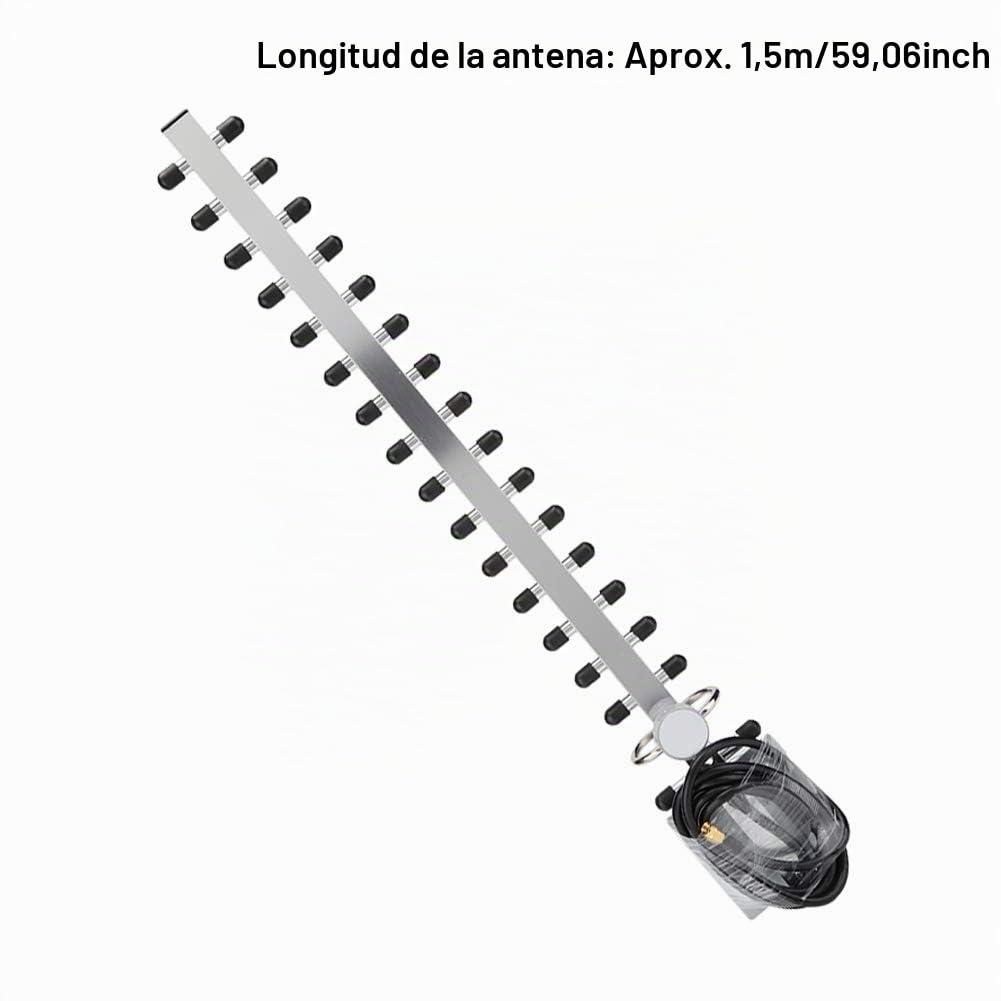 Antena Yagi, Yagi de 2,4 GHz, Antenas de Red, Tarjeta de Red de Enrutador Inalámbrico de Alta Ganancia 2,4G 25dBi Antena Yagi Direccional de 16 Unidades