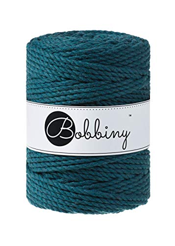 Bobbiny Corde Macramé Torsadée XXL 5mm (Peacock Blue) 100m