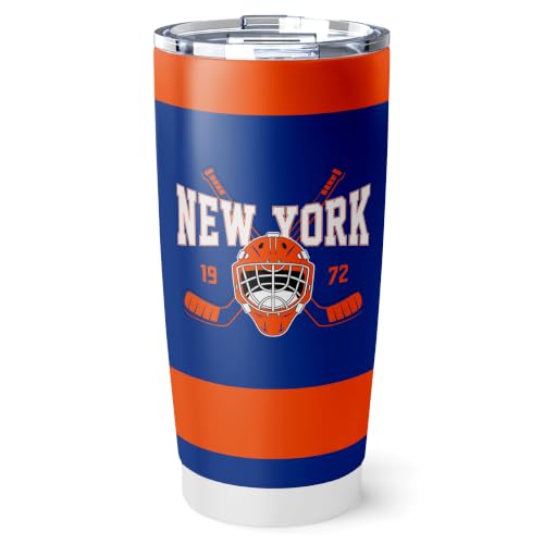 Image of ANTKING New York Tumbler 20oz Custom Name Number Travel Mug Gifts | Stainless Steel Insulated Coffee Cup for Men Women
