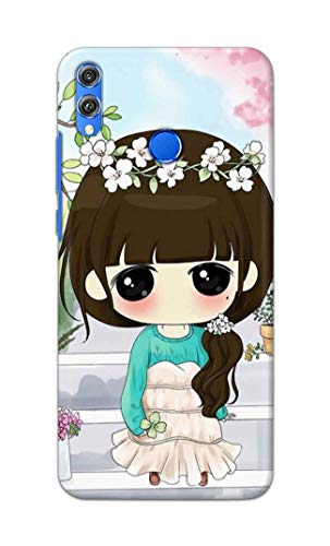 Image of PRINTFIDAA Cartoon Girl Printed Designer Hard Back Case Cover for Honor 8X, JSN-L11, JSN-L21, JSN-L22, JSN-L23 -(SF) MVN1009