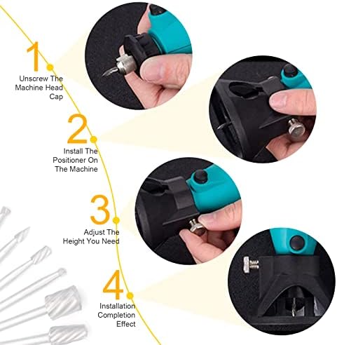 Rotary Multi Tool Cutting Guide Attachment Kit HSS Router Drill Bit Dremel Rotary Multi Tool Cutting Guide Attachment Kit Controlled Cutting - 11 Set