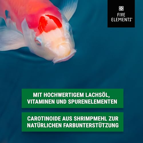 Goldfischfutter Five Elements Koi All Seasons Pro 8,4 kg 4,5 mm