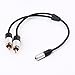 DTECH 3.5mm Female to 2 RCA Male Audio Y Splitter Cable 8 Inches Gold Plated, 2RCA Jack Red and White Stereo Adapter For Car, Amplifier, Speaker, DVD