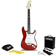 Electric Guitar: The RockJam electric guitar included in this kit features a full-sized electric guitar made from a basswood body, it has three single-coil pickups, a pickup selector, two tone controls, a volume control, and a whammy bar. It has an e...