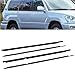 Car Sealing Strip Trim Cover for Toyota for Land for Cruiser for LC100 1998 1999 2000 2001 2002-2007 4PC Weatherstrip Moulding Trim Door Glass Sealing Strip 75710-60061