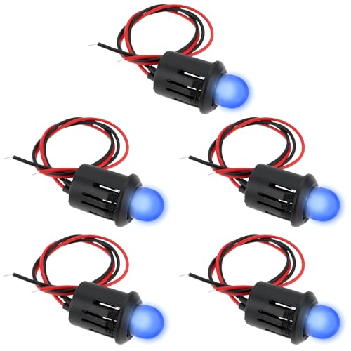 Luces LED 12V antirrobo ahuyenta delincuentes en motos y barcos color azul