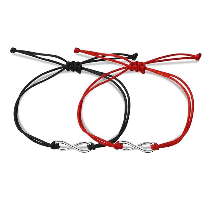 The Key House INFINITY Charm Thread Bracelet Nazariya Adjustable For Girls, Men, Boys And Women