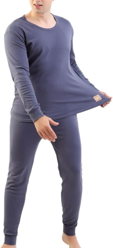 HSQSMWJ Men's Thermal Underwear Set Long Johns Fleece Lined Winter Hunting Gear Sport 3XL-9XL