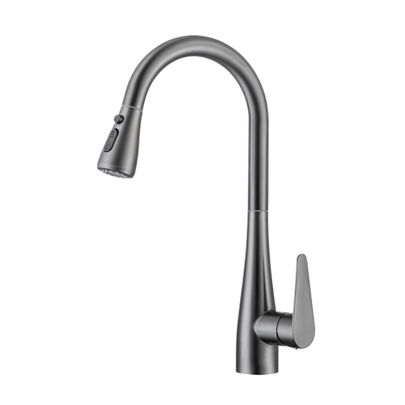 Rrypbovg Gray Pull Out Faucet Kitchen Faucet, Stainless Steel Pull-Out, Vegetable Basin Sink Hot And Cold(,G3/8)