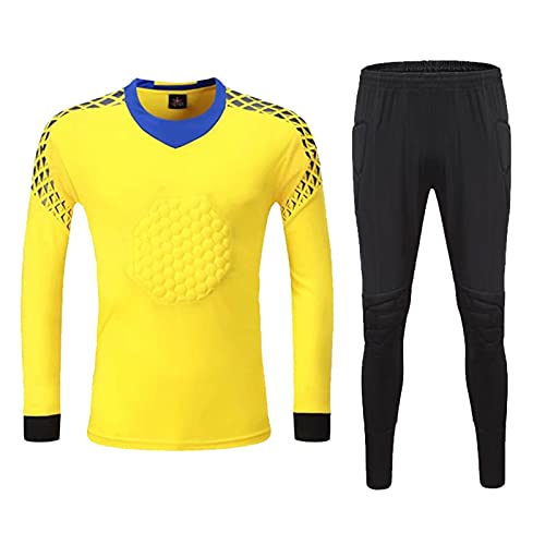 HGYJ Camisa de goleiro de futebol, camisa de manga comprida + conjunto de calças, adequado para home