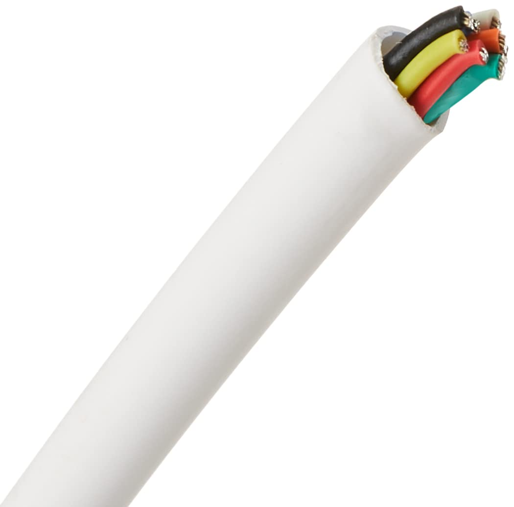 Pro Power 8CLSF100 m Câble d'alarme avec conducteurs CCA 8 conducteurs SPF Blanc 100 m