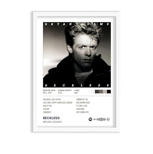 Image of Bryan Adams Music Poster 13x19 Inch Unframed | 300 GSM Matte Board Paper with Peel & Stick Tape Included | Classic Rock Singer Wall Art | Posters for Wall | Home Decor | Wall Decor Items | Room Decoration