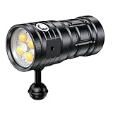 Dive Light for Underwater Photography, 5500Lumens Super Bright Diving Flashlight, 100M Waterproof Underwater Video Light with Type-C Charging, Professional for Underwater Lighting