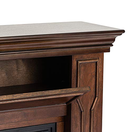 e-Chama EUA Breckenridge lareira elétrica Fogão Mantel Surround - 41 polegadas - Walnut Espresso Fin