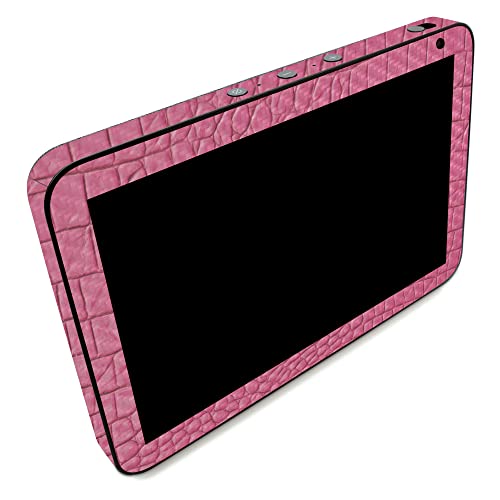 Image of MightySkins Carbon Fiber Skin Compatible with Amazon Echo Show 8 (Gen 2) - Pink Gator Skin | Protective, Durable Textured Carbon Fiber Finish | Easy to Apply
