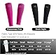 aepra Waden Kompression – Kompressionsärmel Sport Laufen – Unisex Schwarz/Pink(S, Night Black)