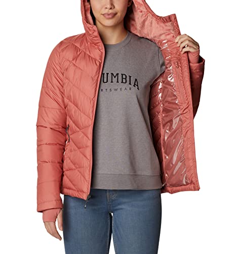 Image of Columbia Women's Omni-Heat Reflective Heavenly Hooded Hiking & Trekking Down Standard Length Jacket